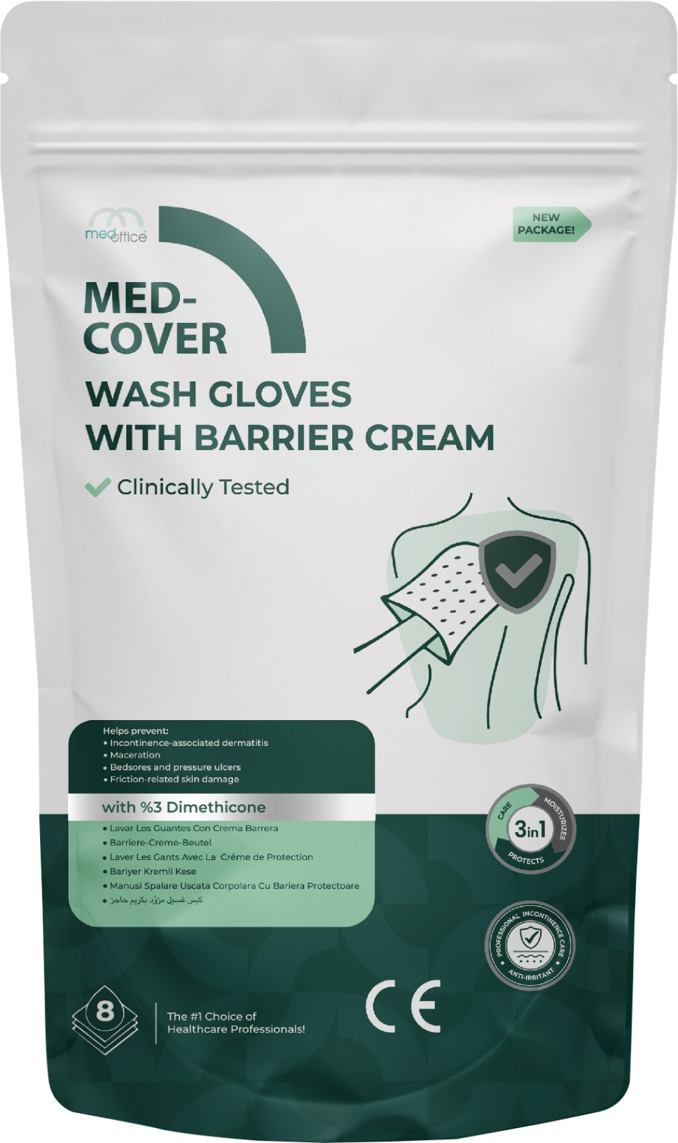Wash Gloves with Barrier Cream